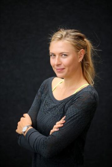 BRISBANE, AUSTRALIA - ENERO 03: Maria Sharapova posa para las cámaras en el Queensland Tennis Centre, en el marco del Brisbane International 2015.