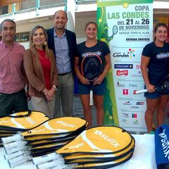 Las figuras del tenis femenino presentaron la Copa Las Condes