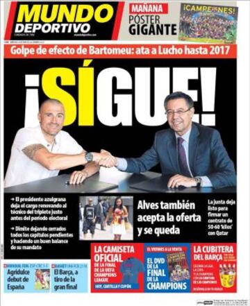 Portadas de la prensa deportiva