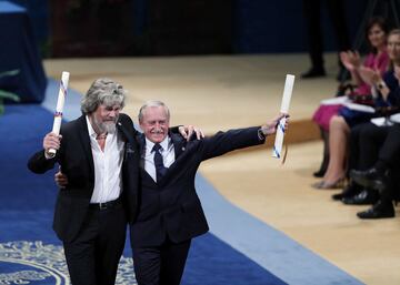 Los alpinistas Reinhold Messner y Krzysztof Wielicki han ganado el Premio Princesa de Asturias de los Deportes 2018 porque 'encarnan, a través de sus trayectorias deportivas, la esencia del alpinismo, un deporte en el que ambos, a través de sus numerosas 