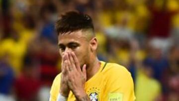 Neymar, con Brasil.