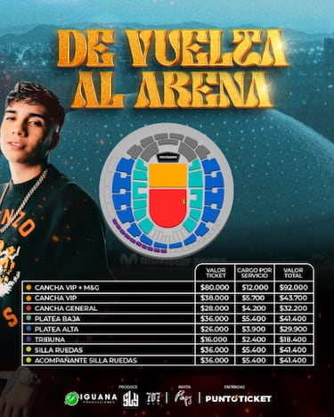 Jairo Vera en Chile 2025: cuándo es, cómo comprar entradas y precios para el concierto en el Movistar Arena