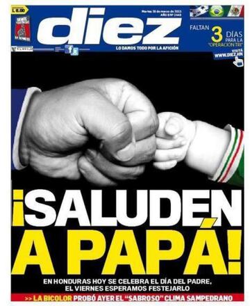 Las 28 portadas más incendiarias del diario Diez contra la Selección Mexicana