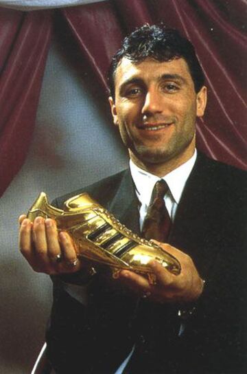 El búlgaro Hristo Stoichkov se apoderó de la tabla de goleo, también con seis tantos para su cuenta personal, empatado con el ruso Oleg Salenko.