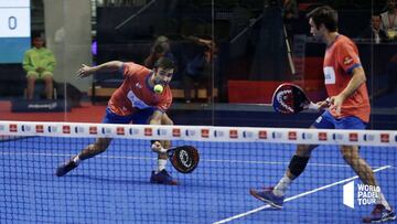 Belasteguín y Pablo Lima en un torneo World Padel Tour.