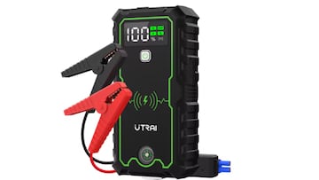 Arrancador de bater¨ªas de oferta en AliExpress en su p¨¢gina web.