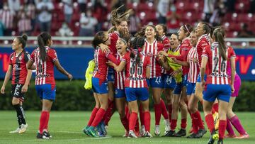 during the game Guadalajara vs Atlas, corresponding to Semifinal second leg match of the Liga BBVA MX Femenil Clausura Guard1anes 2021, at Akron Stadium, on May 17, 2021.
 
 &amp;lt;br&amp;gt;&amp;lt;br&amp;gt;
 
 durante el partido Guadalajara vs Atlas, correspondiente al partido de vuelta de Semifinales de la Liga BBVA MX Femenil Clausura Guard1anes 2021, en el Estadio Akron, el 17 de mayo de 2021.