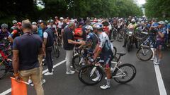 Las fotos de la caída masiva en el Giro