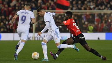 14/03/22 PARTIDO PRIMERA DIVISION  MALLORCA - REAL MADRID  FEDERICO VALVERDE IDDRISU BABA