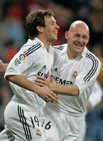 Antonio Cassano y Thomas Gravesen.