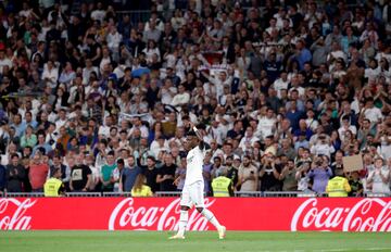 1-0. Vinicius celebra el primer gol.