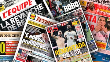 “Atraco histórico”, “Robo”... las portadas tras la polémica del VAR