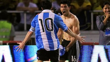 Sergio Agüero se despide del fútbol con 33 años. El delantero argentino tuvo una conexión con Colombia con Faryd Mondragón, Amaranto Perea, Falcao