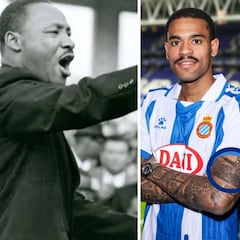 El tatuaje de Ngonge: algunos ven a Hitler... Y es Martin Luther King