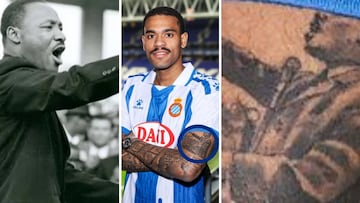 El tatuaje de Ngonge: algunos ven a Hitler... Y es Martin Luther King