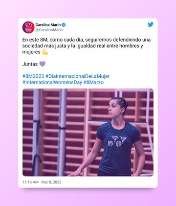 Así han celebrado las deportistas y famosas el Día Internacional de la Mujer