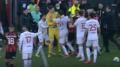 La fuerte pelea de Sierralta con un experimentado arquero: casi se van a los golpes