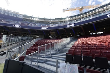 Vista de una de las gradas reformadas.