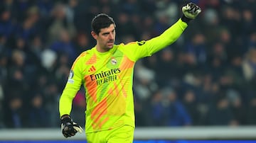 Thibaut Courtois durante el partido contra el Real Madrid. 