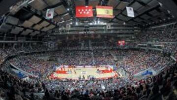 El Palacio de Deportes, ahora llamado Barclaycard Center, estar&aacute; lleno (como en esta imagen) para seguir el duelo de octavos entre Espa&ntilde;a y Senegal.
 