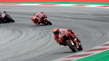 Bagnaia, Miller y Quartararo en la carrera de Austria.