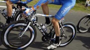 <b>Sospecha</b>. El Garmin, equipo del ciclista Bradley Wiggins, ha salido en defensa de su corredor