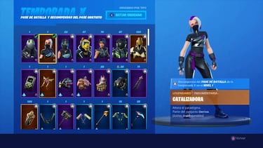 Fortnite Temporada 10: todos los skins del Pase de Batalla