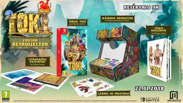 La Toki Retrocollector Edition incluirá un soporte en forma de máquina recreativa
