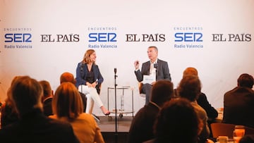 María José Catalá y Bernardo Gúzman, durante la entrevista.