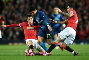 Alexis Sánchez fue una de las buenas figuras del triunfo de Arsenal sobre Manchester United.