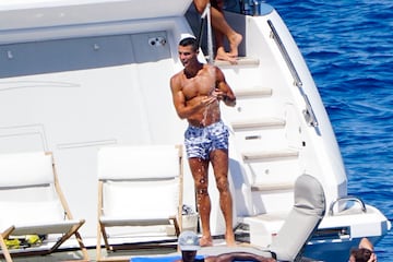 Cristiano Ronaldo y Georgina Rodríguez disfrutaron en las Islas Baleares de sus vacaciones.