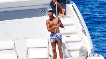 Cristiano Ronaldo y Georgina Rodríguez disfrutaron en las Islas Baleares de sus vacaciones.