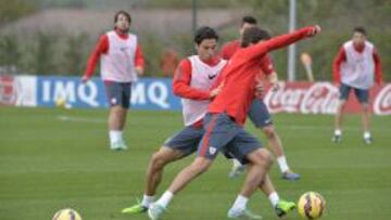 Xabier Etxeita en un entrenamiento