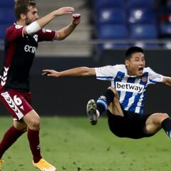 Wu Lei estrenará condición en el Málaga-Espanyol