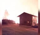 El impresionante vídeo del incendio de la casa de Gaspar Benegas en el Bolsón