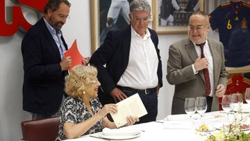 Manuela Carmena alcaldesa de Madrid visitó el Diario AS