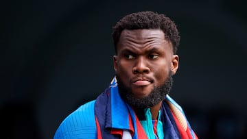 MADRID, SPAIN - OCTOBER 16: Franck Kessie of FC Barcelona looks on prior to the LaLiga Santander match between Real Madrid CF and FC Barcelona at Estadio Santiago Bernabeu on October 16, 2022 in Madrid, Spain. (Photo by Silvestre Szpylma/Quality Sport Images/Getty Images)
PUBLICADA 03/12/22 NA MA30 1COL