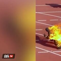 WATCH: French man sets himself on fire and two World Records