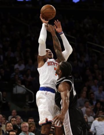 Carmelo Anthony. Partido San Antonio Spurs-New York Knicks.