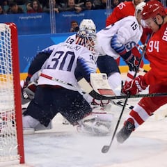Rusia evita milagros en el hockey hielo con el 4-0 al Team USA