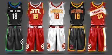 Uniforme de Atlanta Hawks.