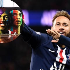 Neymar enseña su nuevo mural para su cancha de baloncesto: "Mis ídolos en casa"