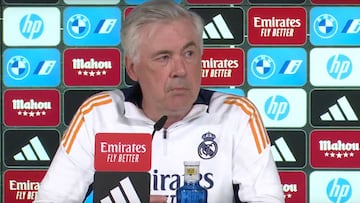 Ancelotti, en conferencia de prensa.