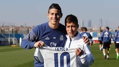 Niño 'Ángel' de Chapecoense conoce a sus ídolos del Real Madrid