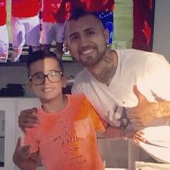 El festejo de Arturo Vidal