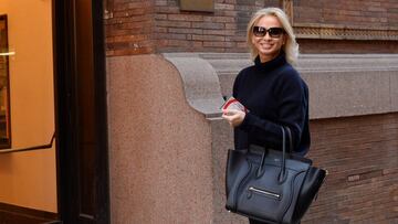 La empresaria Corinna zu Sayn-Wittgenstein antes de un concierto de la Orquesta Filarm&oacute;nica de Viena en el  Carnegie Hall de Nueva York.