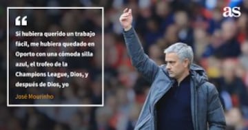 "Dios tiene que pensar que soy un tío cojonudo": las mejores frases de José Mourinho