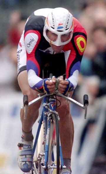 Mundial de Valkenburg (Holanda) de 1998. Abraham Olano ganó la medalla de oro en contrarreloj.