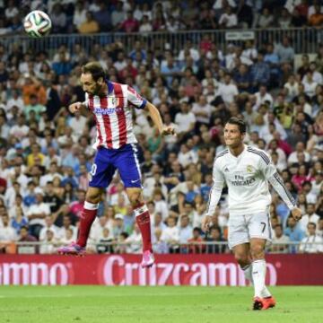 Juanfran y Cristiano Ronaldo.