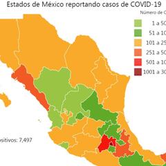 Mapa y casos de coronavirus en México por estados hoy 19 de abril
